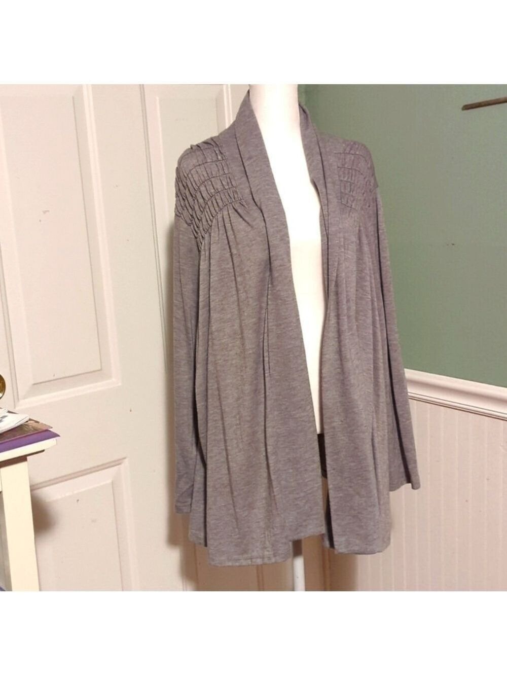 Anthony Richards Plus Size 2X Gray Cardigan